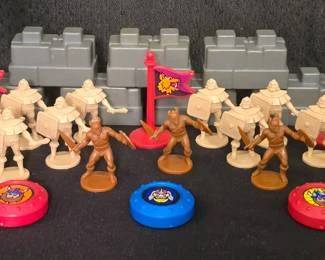 1983 Crossbow Catapults game pieces