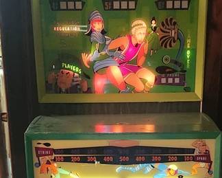 A RARE SURVIVOR- United "Century" Shuffle Alley Bowling Game (1953-54) Serial # 00233 - Chicago, Illinois *VERY EARLY PRODUCTION* Fully Working condition-Playfield & Pindeck in EXCELLENT Condition. No warping or delamination. APPEARS TO BE ALL ORIGINAL!!