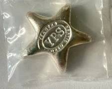 1/2 Ounce .999 Fine Silver Yeager Poured Star