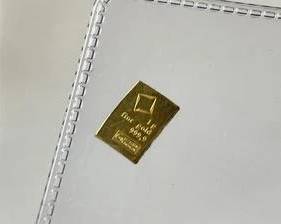 1 Gram .999 Fine Gold Bar