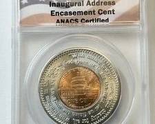 2009 D Lincoln President Cent Encased Inaugural Address Graded ANACS MS66 Gem Brilliant Uncirculated Condition