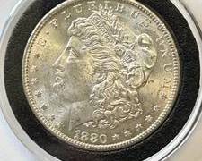 1880 S Morgan Silver Dollar Brilliant Uncirculated Condition