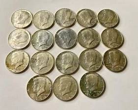 Group of 18 - Gem Brilliant Uncirculated 1964 Kennedy Silver Half Dollars