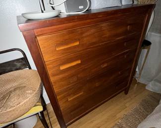 Mid-century modern walnut chest of drawers