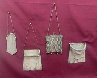 005 Collection Of Vintage Silver Handbags