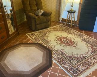 Lazy Boy Recliner And Two Area Rugs