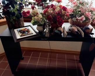 A Table Full Of Decor And The Table