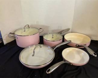 Pink Green Life Cookware