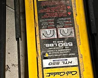 Club cadet lawn mower lift