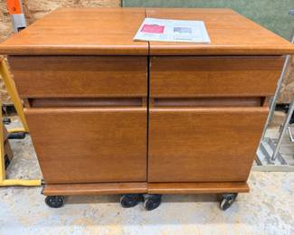 103 2SauderRollingPedestalDrawerUnits