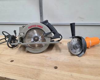22 PorterCable725CirculerSawChicago45AngleGrinder