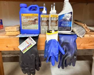 187 511ImpregnatorTileSealerGroutSealerBrushesGloves
