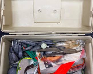 112 FlambeauTackleBoxFullofSpoonsLuresWeights