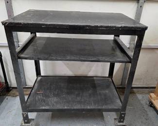 42 HomemadeSteelPlywoodRollingToolCart