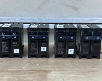 144 CutlerHammerDoublePole5040AmpCircuitBreakers