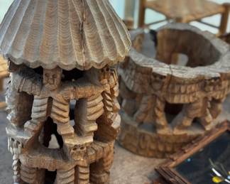 Maximino Ibarra vintage folk art sculptures