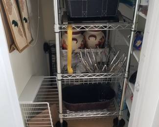 Rolling cart; kitchen aids