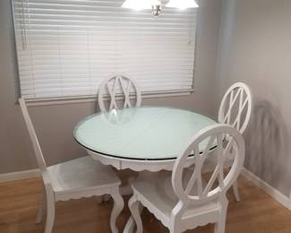 Shabby chic dining set seats 4