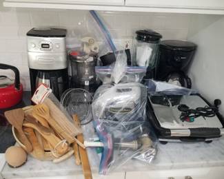 Cuisinart coffee maker; Cuisinart; Omega juicer; Krups coffee maker