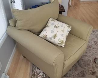 Oversize upholstered arm chair