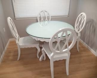 Shabby chic dining set seats 4