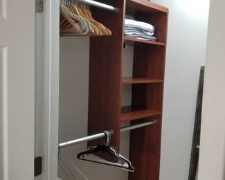 Hangers; lamp shade; towels