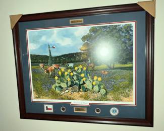 LARGE "TREASURES OF TEXAS" PRINT