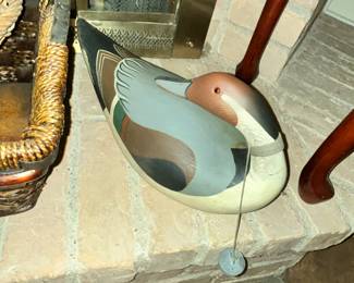 "LAC LA CROIX" DUCKS UNLIMITED SIGNED DECOY BY WILSON