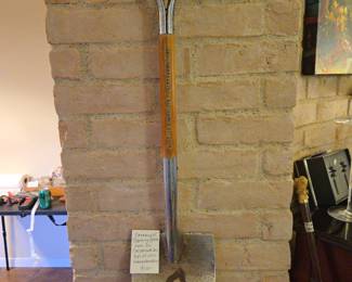 CEREMONIAL SPADE FOR CATERPILLAR GROUND BREAKING IN 2010.