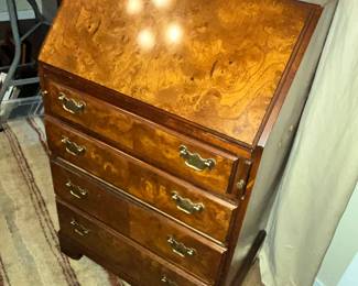 EXQUISITE BURL DROP-FRONT DESK!