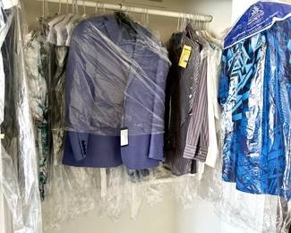 Lots of Mens clothing. Jackets, pants, dress shirts & Casual