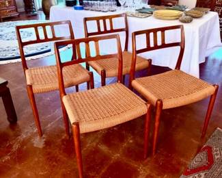 Neils Moller Model 79 Danish Teak Chairs