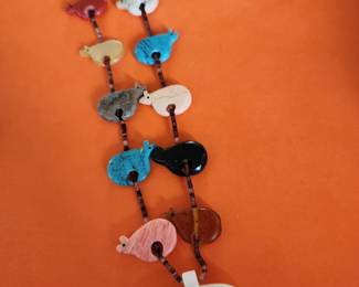 Zuni Fetish Necklace. 