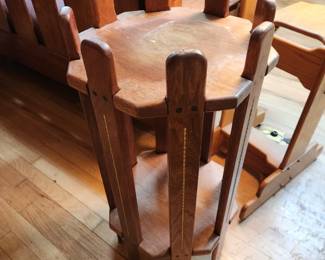 Stickley Style Mission Oak Octagon Side Table/Plant Stand. 