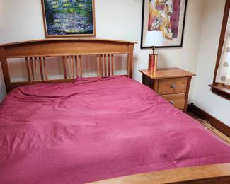 Mission Queen Bed Frame. Very nice. Mattress not included.