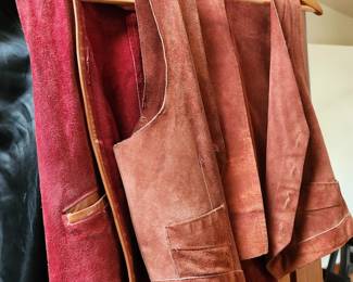 Leather Vests. 