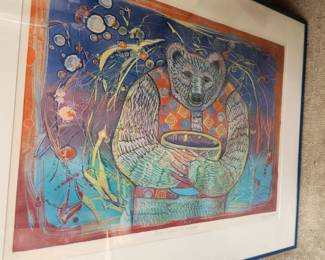 Denise Kester - Our local fabulous artist! 1 of 1! 'Bear Brings the Cereal!'