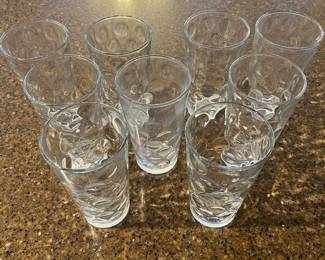 Everyday dimpled tall water glasses