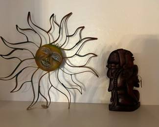 Two of many Latin American art objects