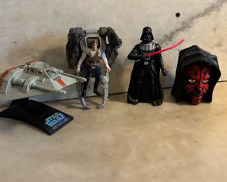 Han Solo, Darth Vader, Darth Maul, Snowspeeder