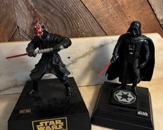 Darth Maul and Darth Vader Coin Banks