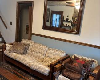 Sofa with matching rocker