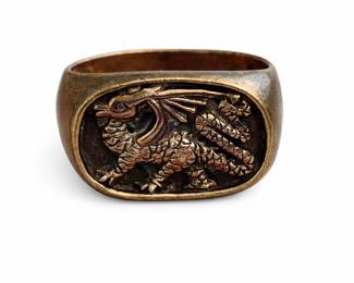 925 silver dragon ring