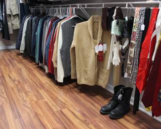 LADIES SWEATERS AND MENS SUITS AND SPORT COATS
