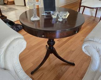 Drum table and waterford