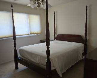 Queen Ethan Allen four poster bed