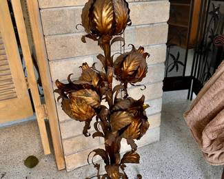 Vintage Tole Floral Table Lamp
C. 1960’s