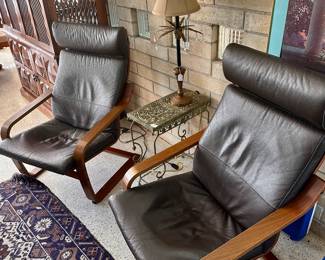 Vintage IKEA Lounge Chairs with Bentwood frame 