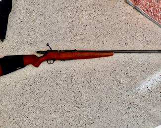 Mossberg 20ga. Shotgun.
Full Choke Bolt Action