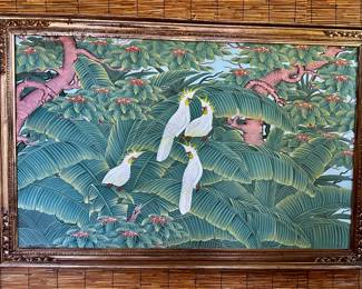 UBUD - Signed Balanese Painting
C 1995